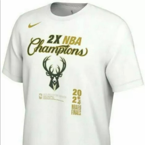 New Nike MILWAUKEE BUCKS NBA Champions Locker Room Shirt 4XL TALL 4XT 4XLT NWT - Picture 4 of 10
